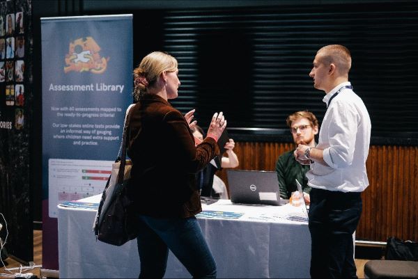 Euan and Chris from Sumdog at a schools event Euan and Chris from Sumdog at a schools event